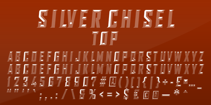 Example font SILVER CHISEL #11
